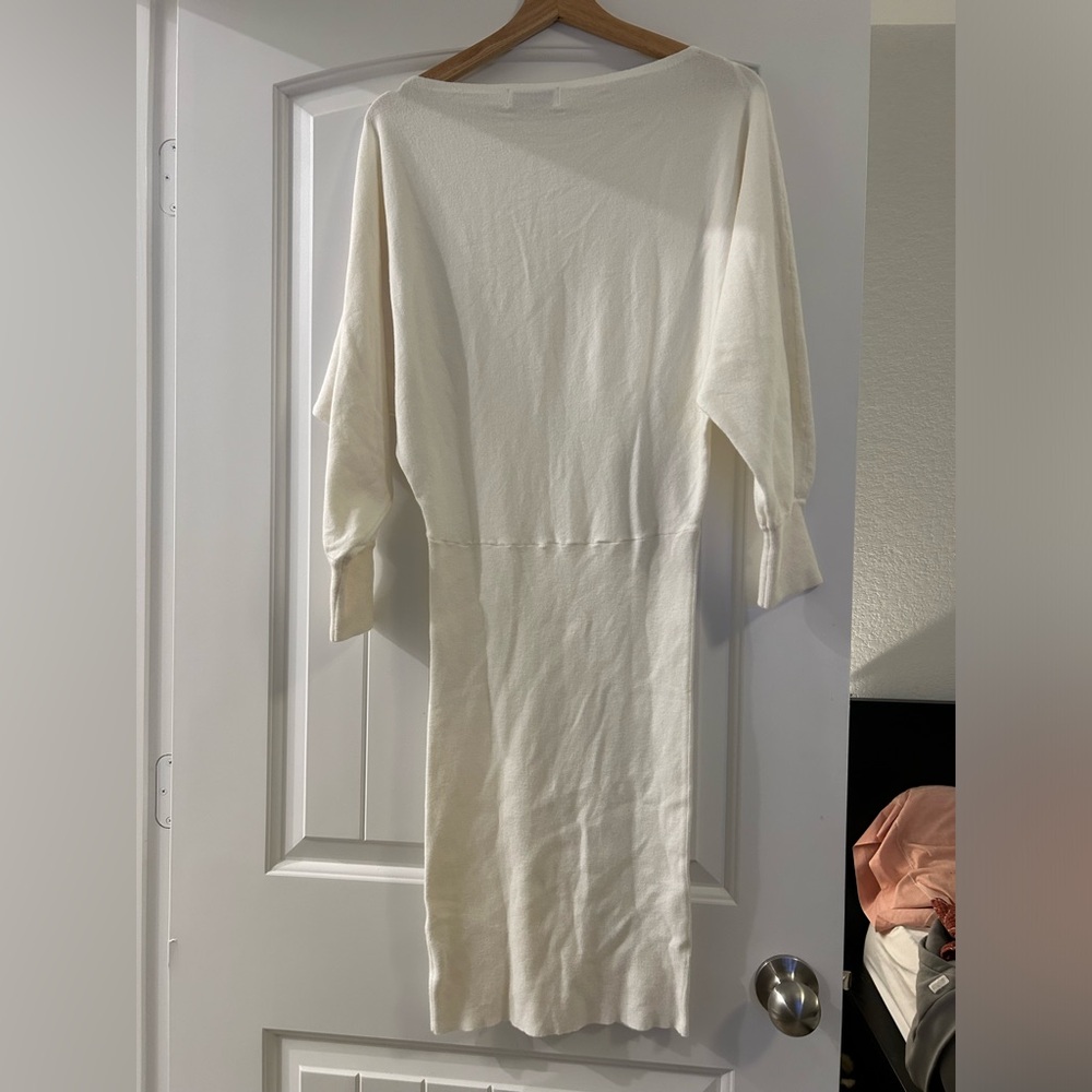 Knit Off White Petal & Pup Dress